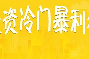 网赚特训营第十章:操作低成本报利产品年入百万