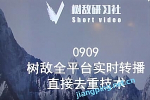 树敌0909抖音直播技术:全平台实时转播,抖音站内直接去重