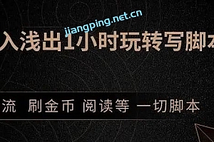 王半圈1小时深入浅出视频实操讲解,教你0基础学会写引流脚本