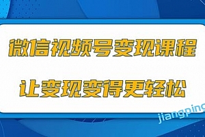 微信视频号变现项目,0粉丝冷启动项目和十三种变现方式(视频教程)