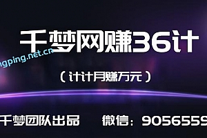 千梦网赚36计第9计王者荣耀综合教程站,关键词截流全自动月赚万元