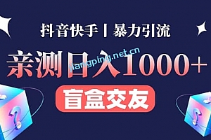 亲测交友盲盒副业项目