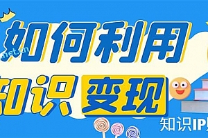 知识 IP 变现训练营:手把手带你如何做知识 IP 赚钱,助你逆袭人生